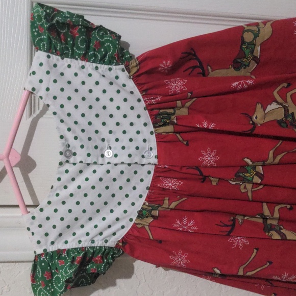 Eleanor Rose Christmas Reindeer GiGi Dress. Size 4-5 - Picture 7 of 9
